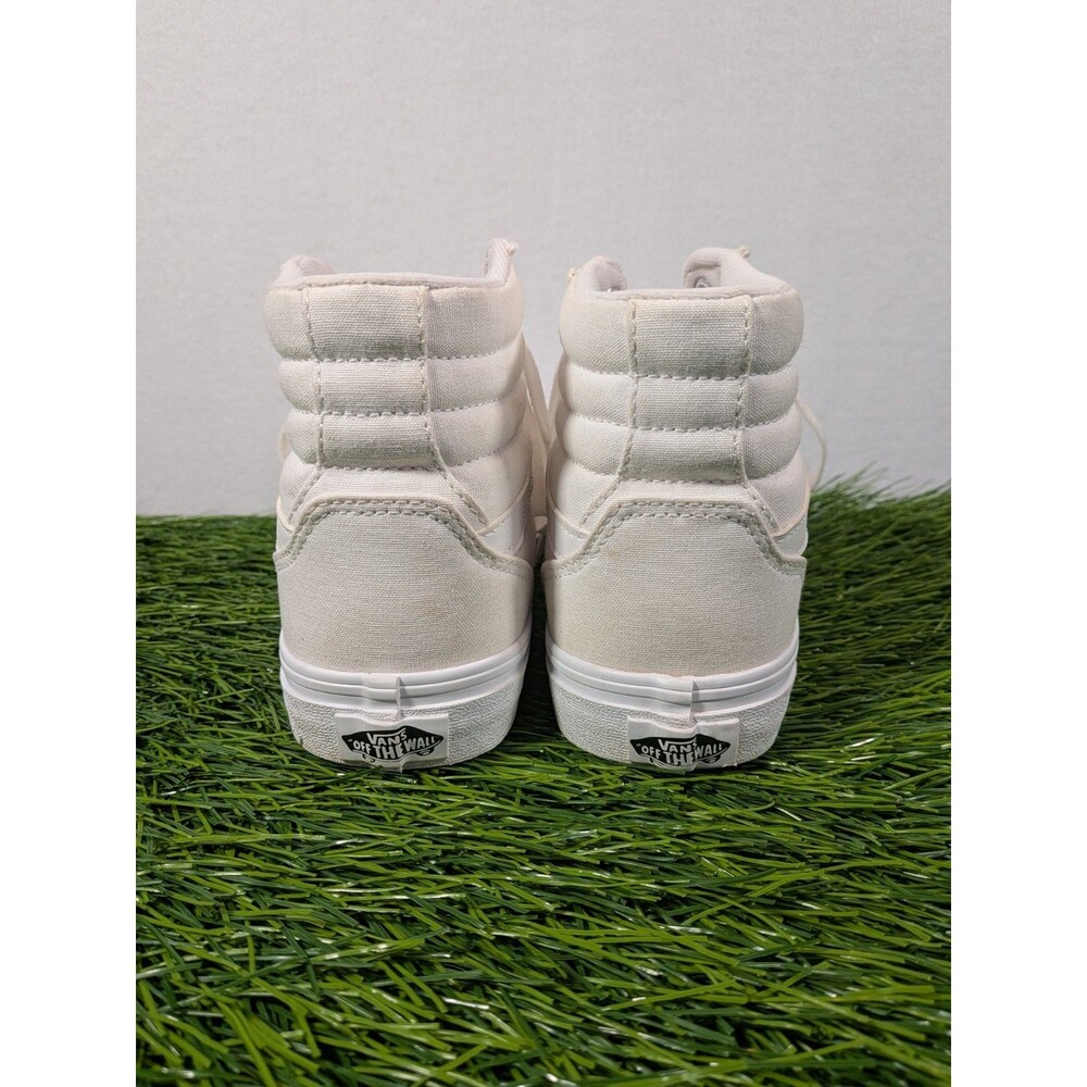 Vans Sk8-Hi Shoes Womens Size 9 White Skate High Top Sneakers Canvas Athletic - Picture 5 of 16